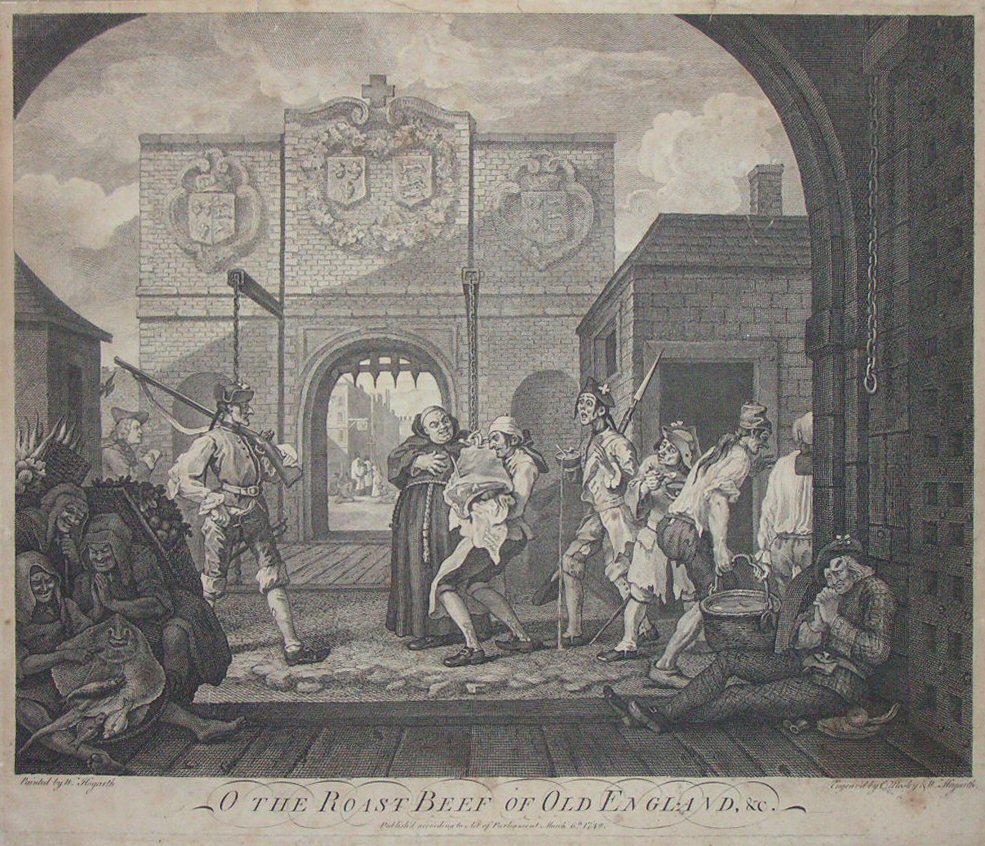 Print - O The Roast Beef of Old England, &c - Hogarth